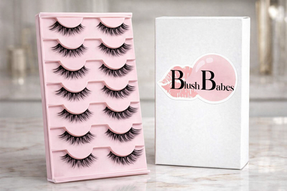 Blush Babes™ Natural Lash Extensions – 10-Pair Set